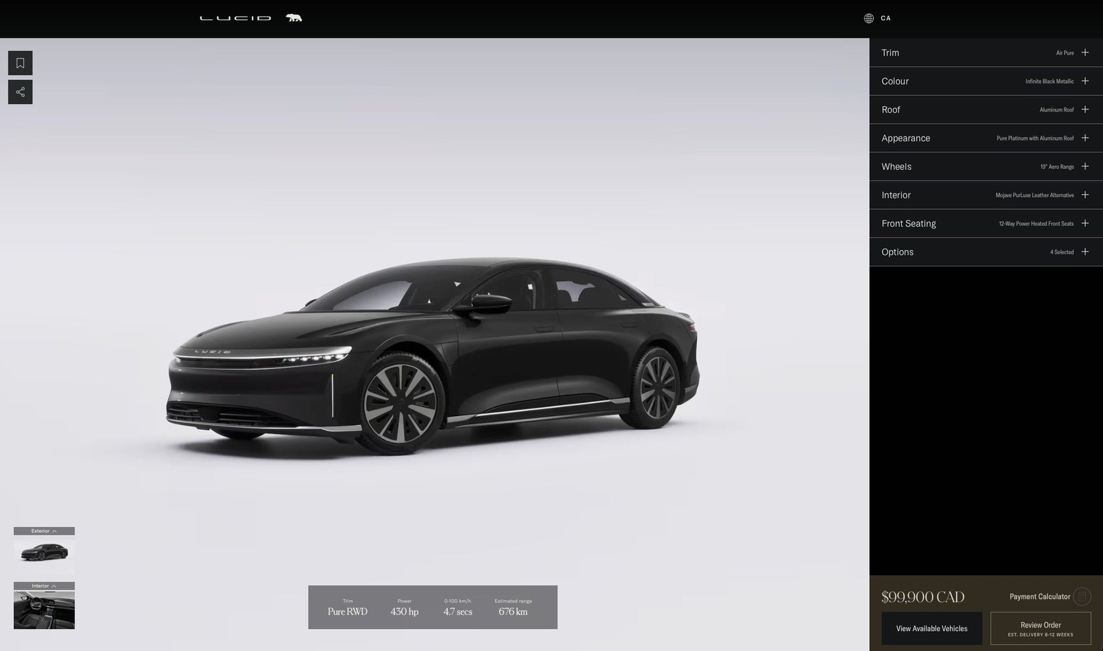 La Lucid Air 2027 conserve ses prix canadiens et simplifie sa gamme