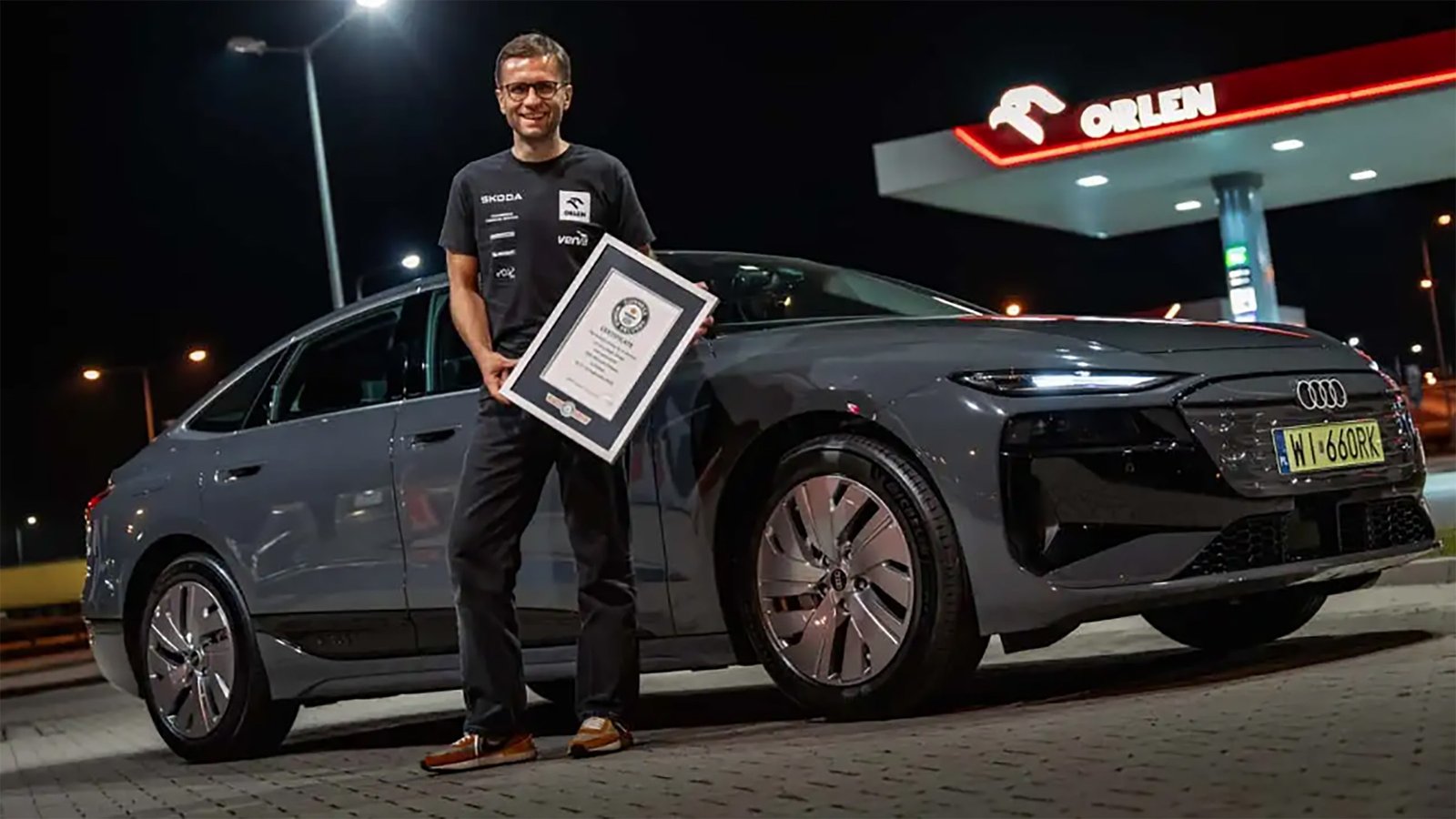 L'Audi A6 E-Tron établit un record Guinness 