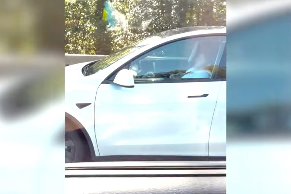 B.C. Woman Fined $368 After Tesla Model Y Caught Driving on Highway 1 While She Slept