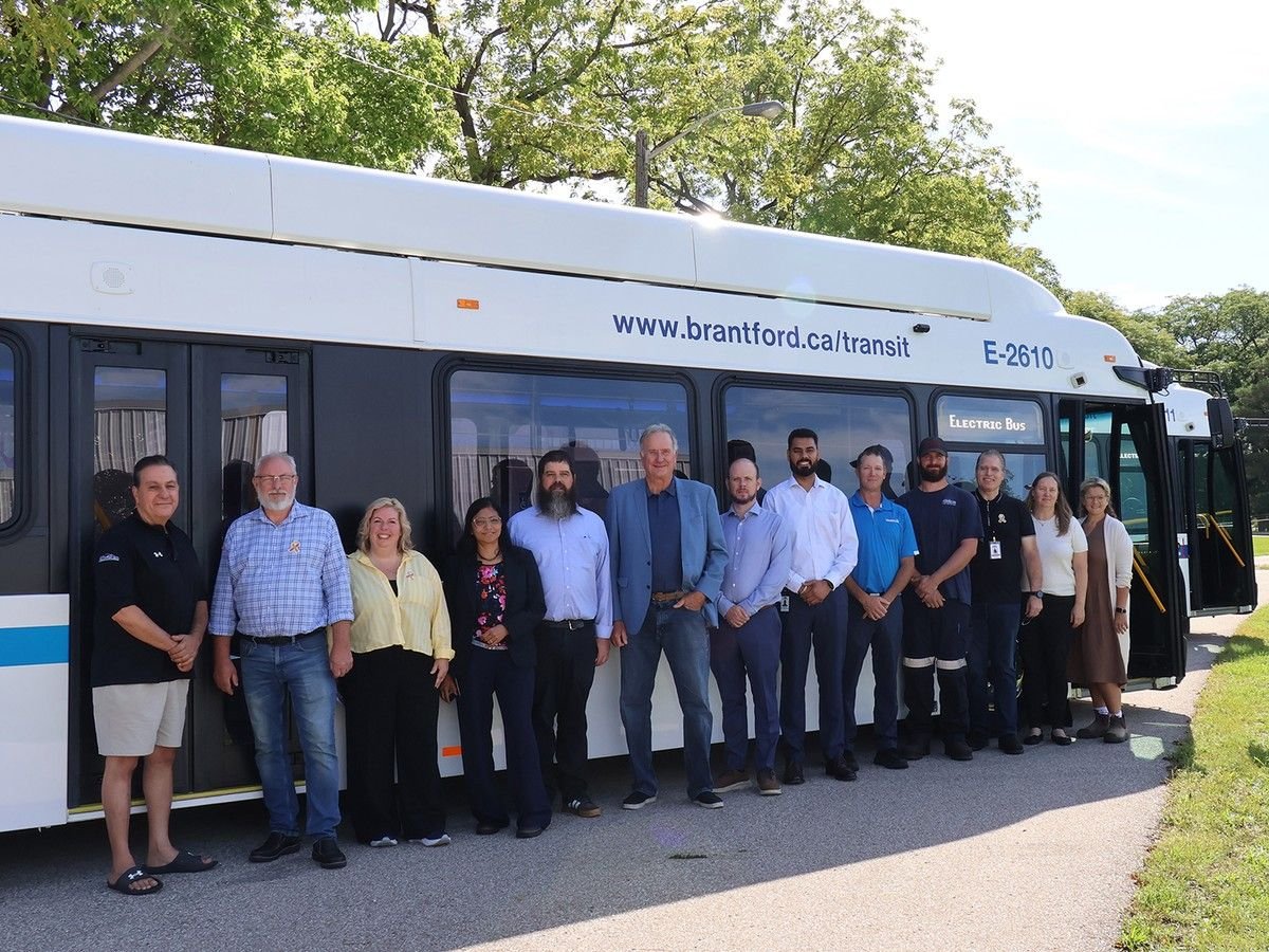 Brantford Transit Adds Its First Two Electric Buses — Canadian-Made New Flyer XE40s