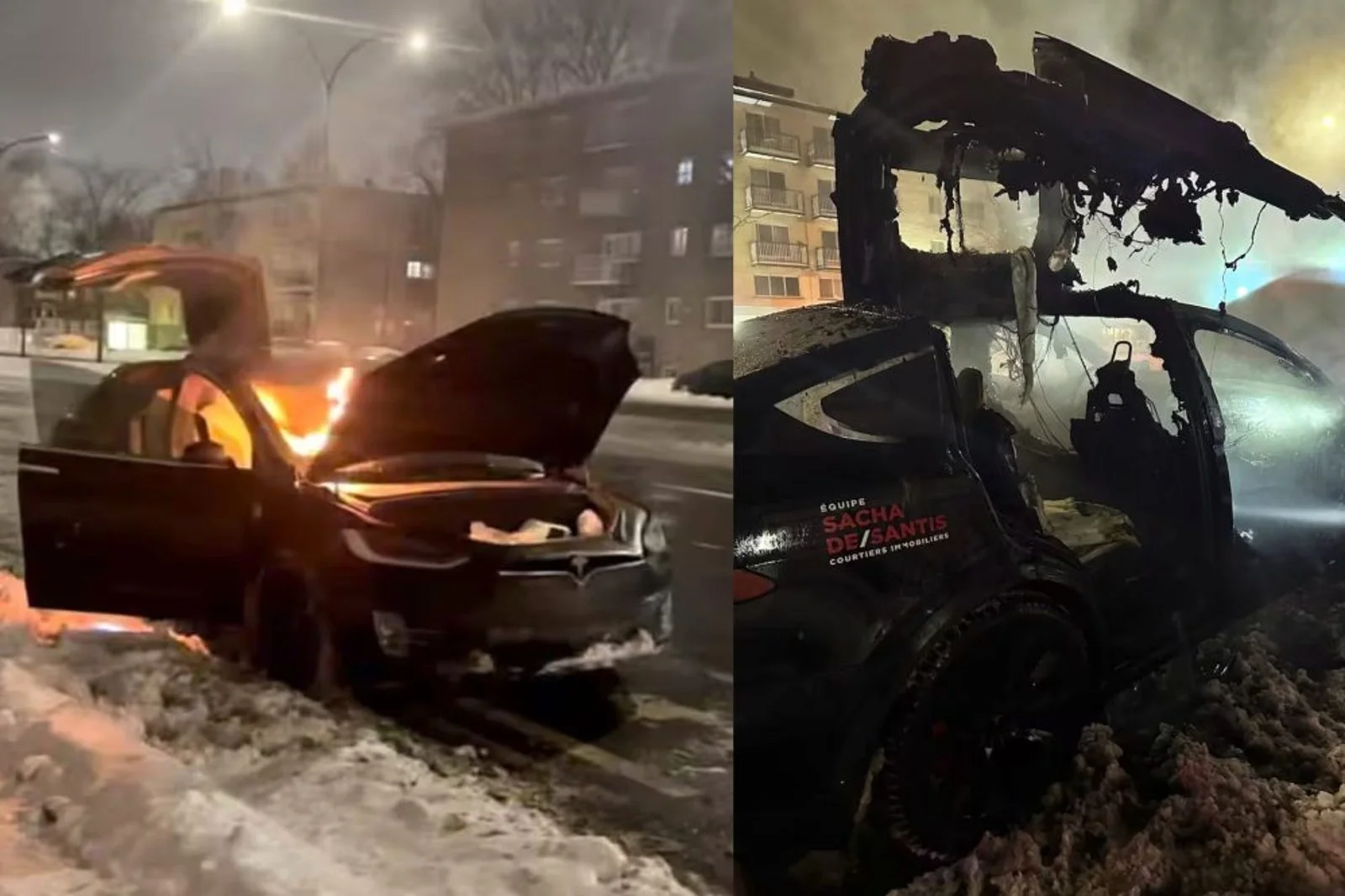 Tesla Canada condamnée à payer 161 700 $ après un incendie de Model X à Montréal